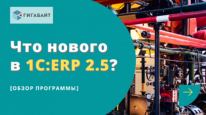 Что нового в 1С:ERP 2.5?
